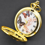 Orologio da taschino steampunk al quarzo con retro inciso