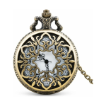 Orologio da taschino steampunk al quarzo in lega