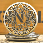Orologio da taschino steampunk al quarzo in lega
