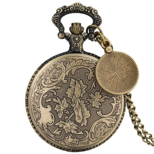 Orologio da taschino steampunk al quarzo traforato