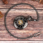 Orologio da taschino steampunk con apertura a cuore