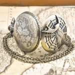 Orologio da taschino steampunk con catena