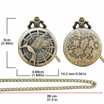 Orologio da taschino steampunk con catena