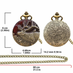 Orologio da taschino steampunk con cervo canadese