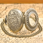 Orologio da taschino steampunk con coperchio apribile
