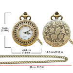 Orologio da taschino steampunk con coperchio apribile