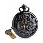 Orologio da taschino steampunk drago e fenice
