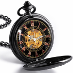 Orologio da taschino steampunk drago e fenice