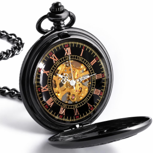 Orologio da taschino steampunk drago e fenice