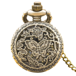 Orologio da taschino steampunk in bronzo — Farfalla