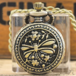 Orologio da taschino steampunk in bronzo — Libellula