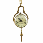 Orologio da taschino steampunk in ottone a carica manuale