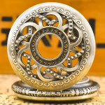 Orologio da taschino steampunk in ottone color bronzo