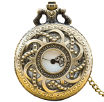 Orologio da taschino steampunk in ottone color bronzo