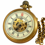 Orologio da taschino steampunk in rame a carica manuale