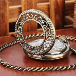 Orologio da taschino Steampunk meccanico traforato